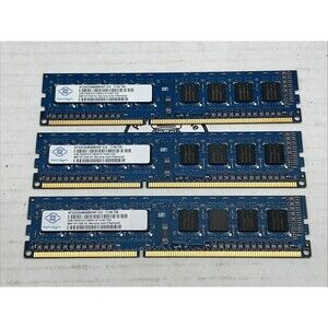 Nanya 6GB (2GBx3) DDR3 PC3-10600U Desktop RAM NT4GC64B8HG0NF-CG